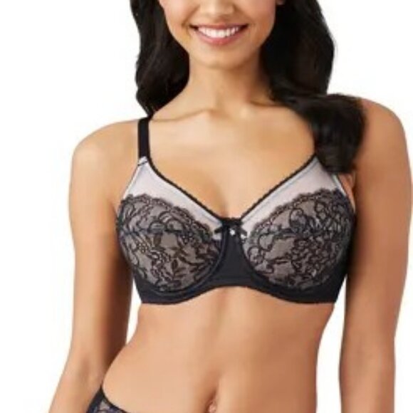 Wacoal Retro Chic Full Figure Underwire Bra ** 40C - Picture 2 of 9